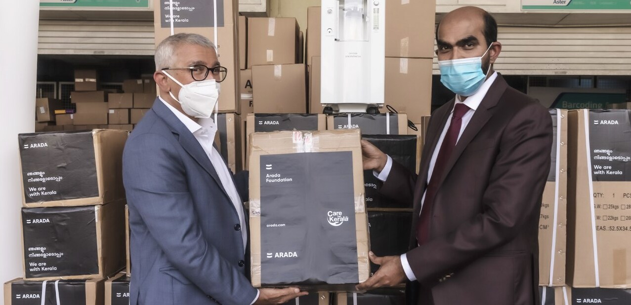 Arada Foundation dispatches lifesaving equipment to India in support of Care for Kerala initiative