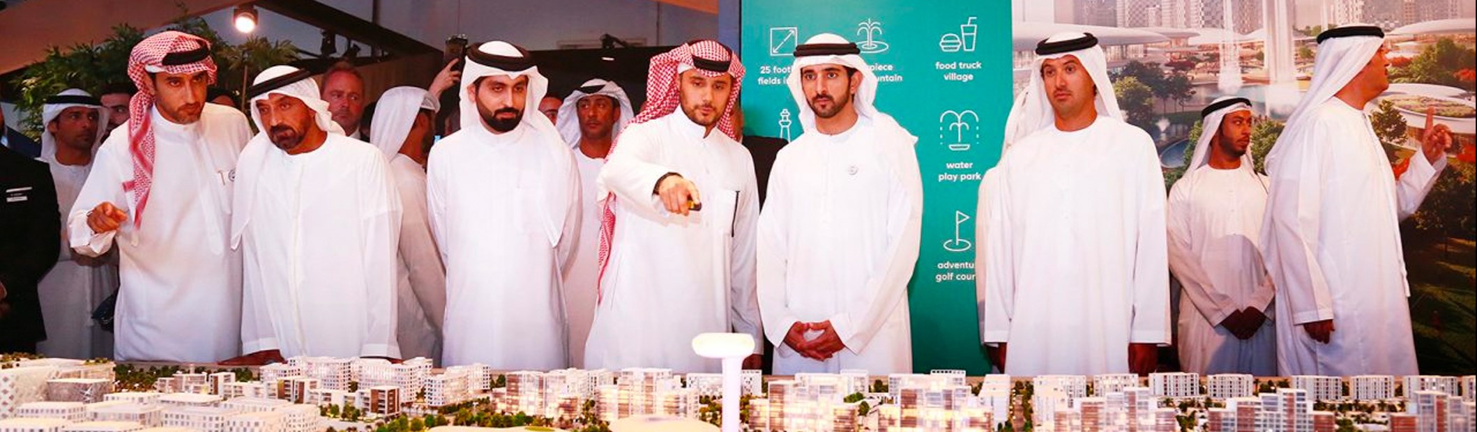 In Pictures: Arada Vice Chairman HRH Prince Khaled bin Alwaleed presents Aljada’s Madar at Cityscape Dubai to HH Sheikh Hamdan bin Mohammed