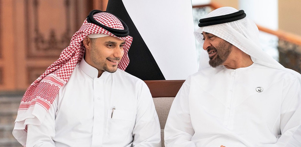 Crown Prince of Abu Dhabi receives Prince Khaled bin Alwaleed