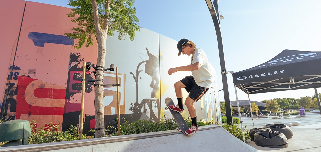 Global graphic design star David Carson and Olympics gold medallist Keegan Palmer to visit Sharjah this month as part of Sk8topia 2 event at Aljada