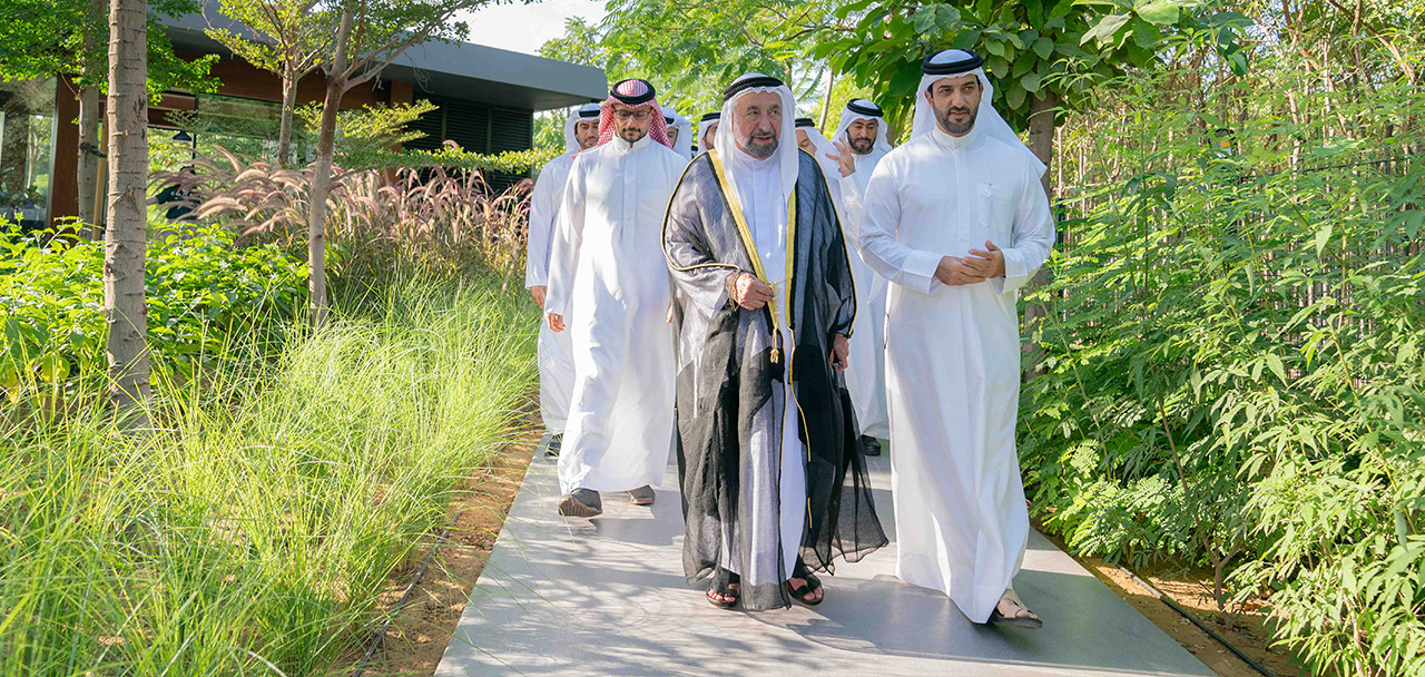 HH The Ruler of Sharjah visits Aljada 