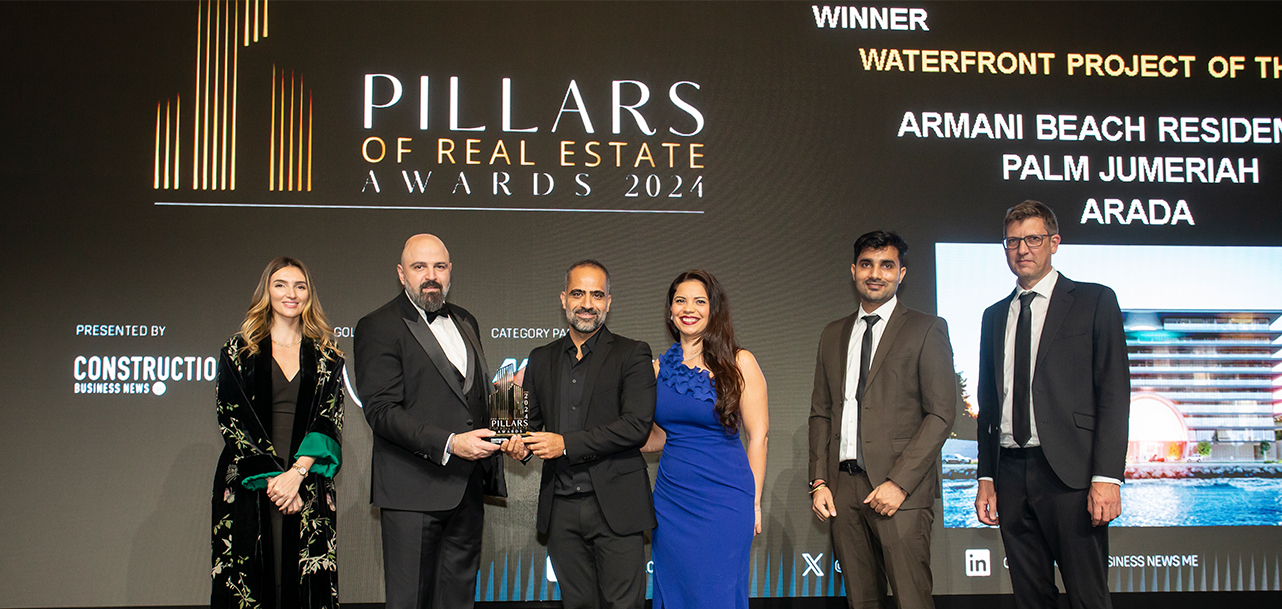 Armani Beach Residences at Palm Jumeirah named ‘Waterfront Project of the Year’ at the 2024 Pillars of Real Estate Awards